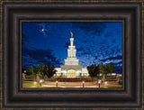 Columbia River Temple - By Moonlight by Robert A Boyd