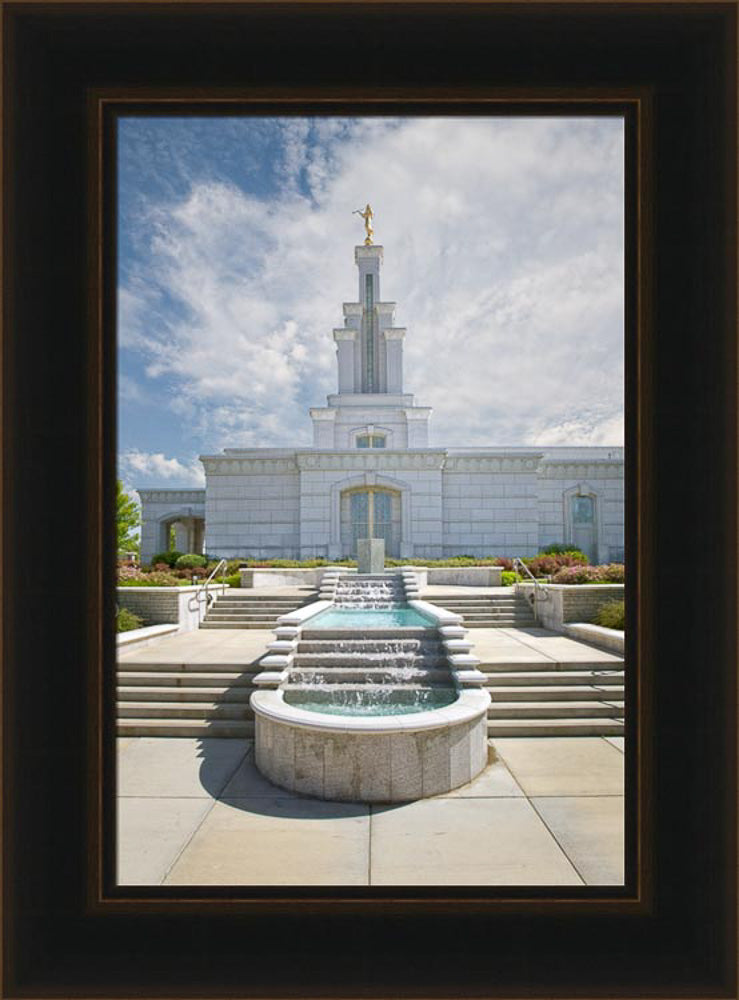 Columbia River Temple - Fountain Path by Robert A Boyd