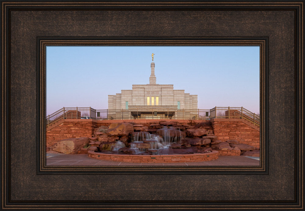 Snowflake Temple - Desert Fountain by Robert A Boyd