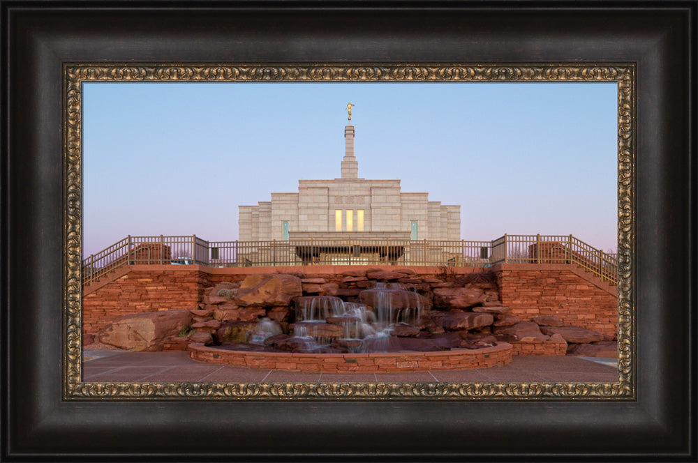 Snowflake Temple - Desert Fountain by Robert A Boyd