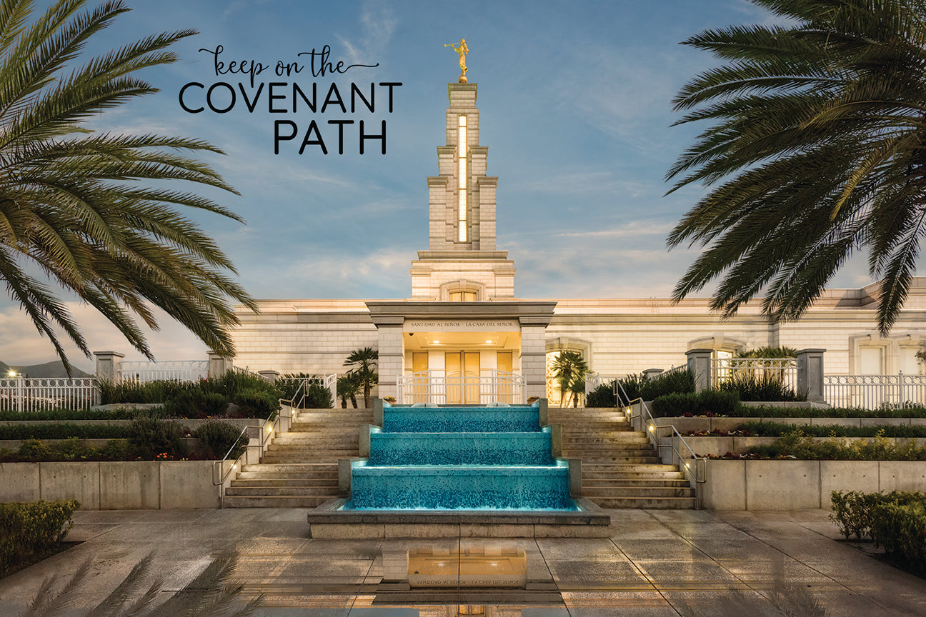 Monterrey Temple - Covenant Path 12x18 repositionable poster