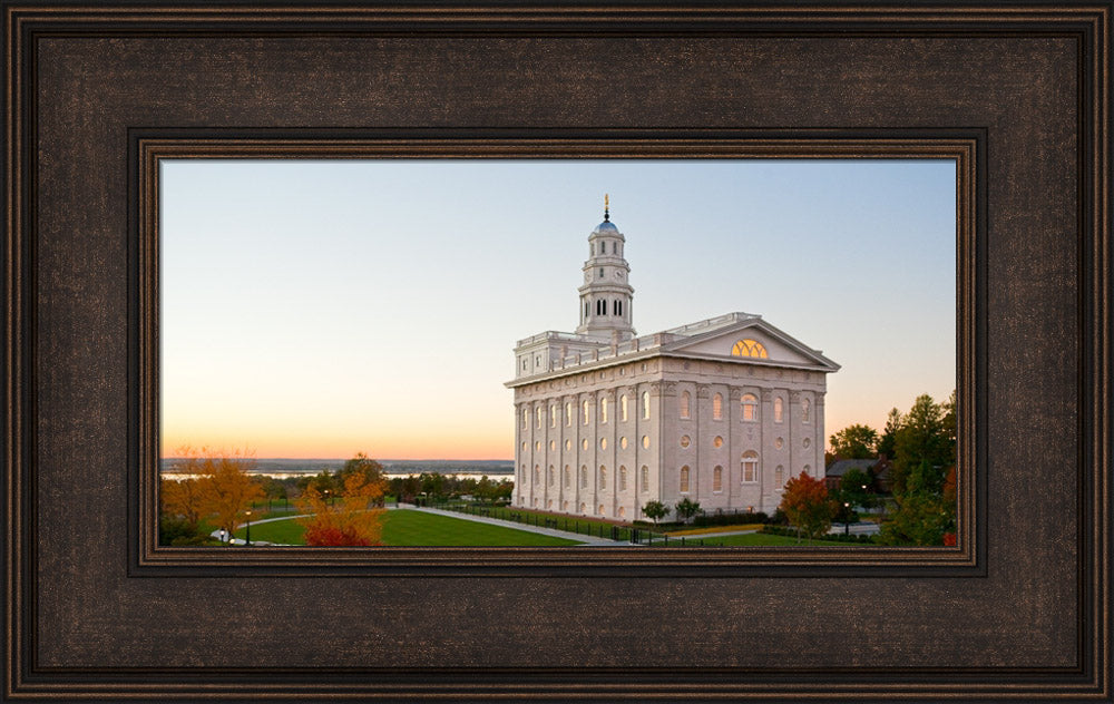 Nauvoo Temple - Looking West by Robert A Boyd