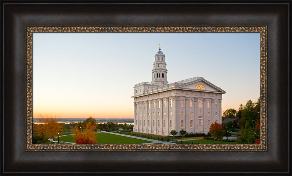 Nauvoo Temple - Looking West by Robert A Boyd