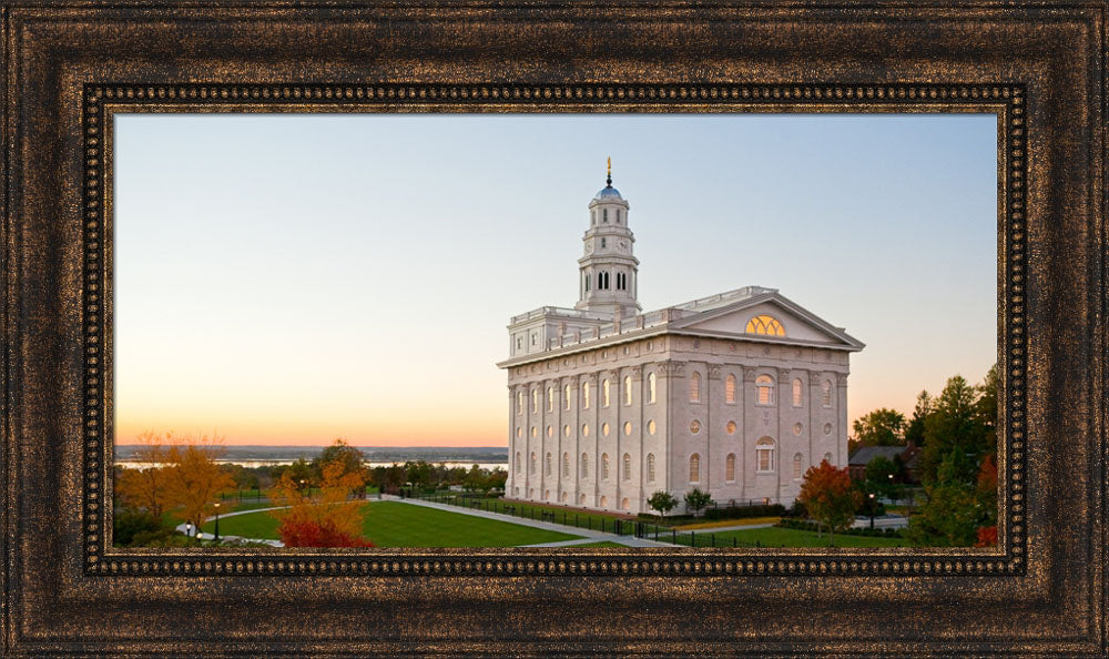 Nauvoo Temple - Looking West by Robert A Boyd