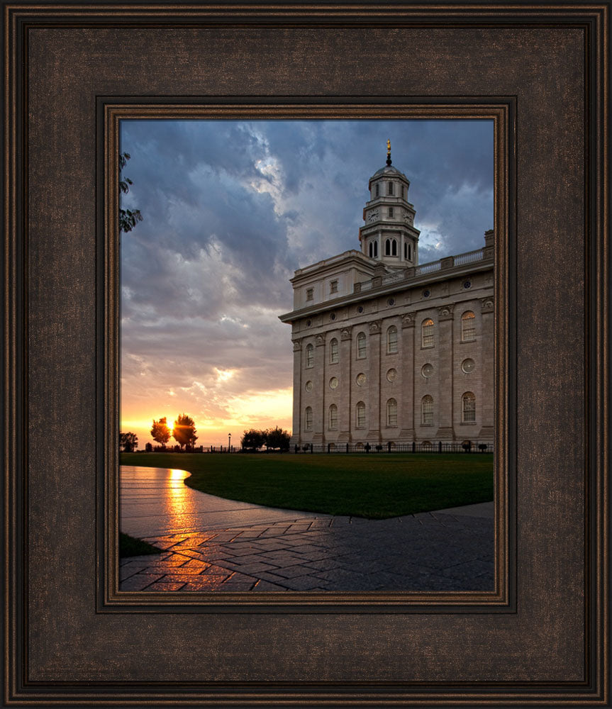 Nauvoo Temple - Path by Robert A Boyd