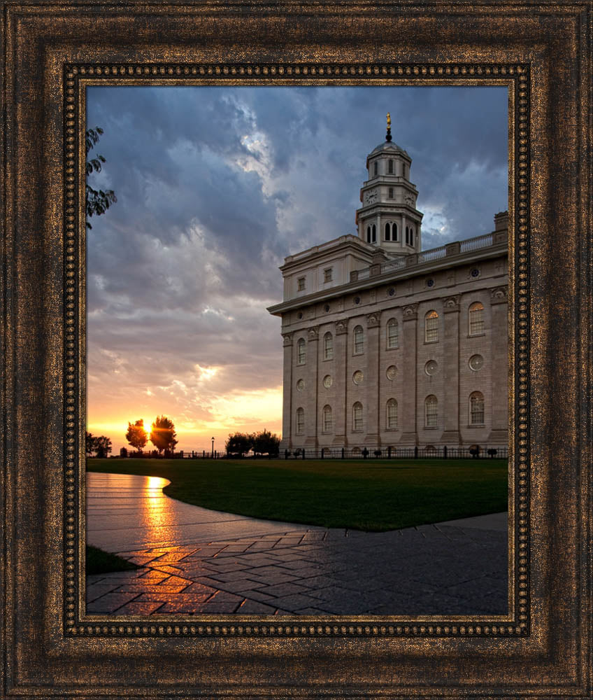 Nauvoo Temple - Path by Robert A Boyd