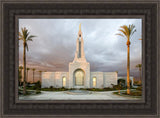 Redlands Temple - Palm Trees by Robert A Boyd