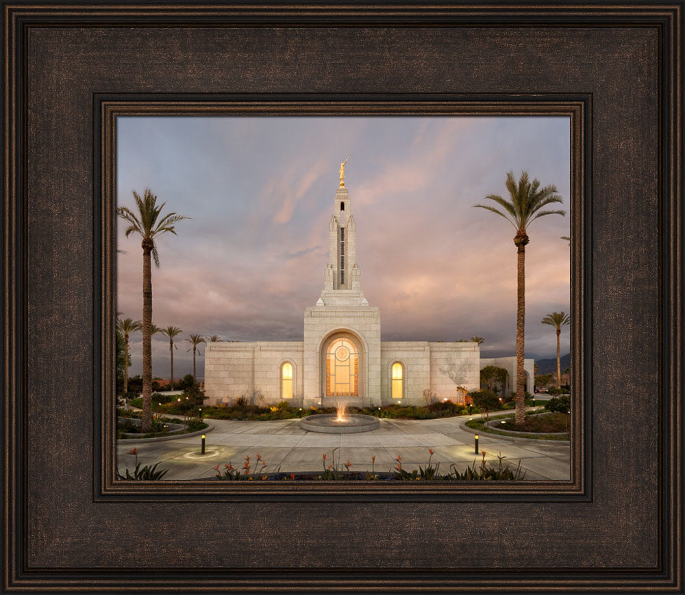 Redlands Temple - Eventide by Robert A Boyd