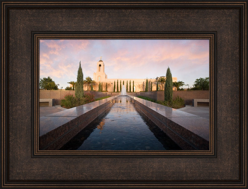 Newport Beach Temple - Reflections by Robert A Boyd