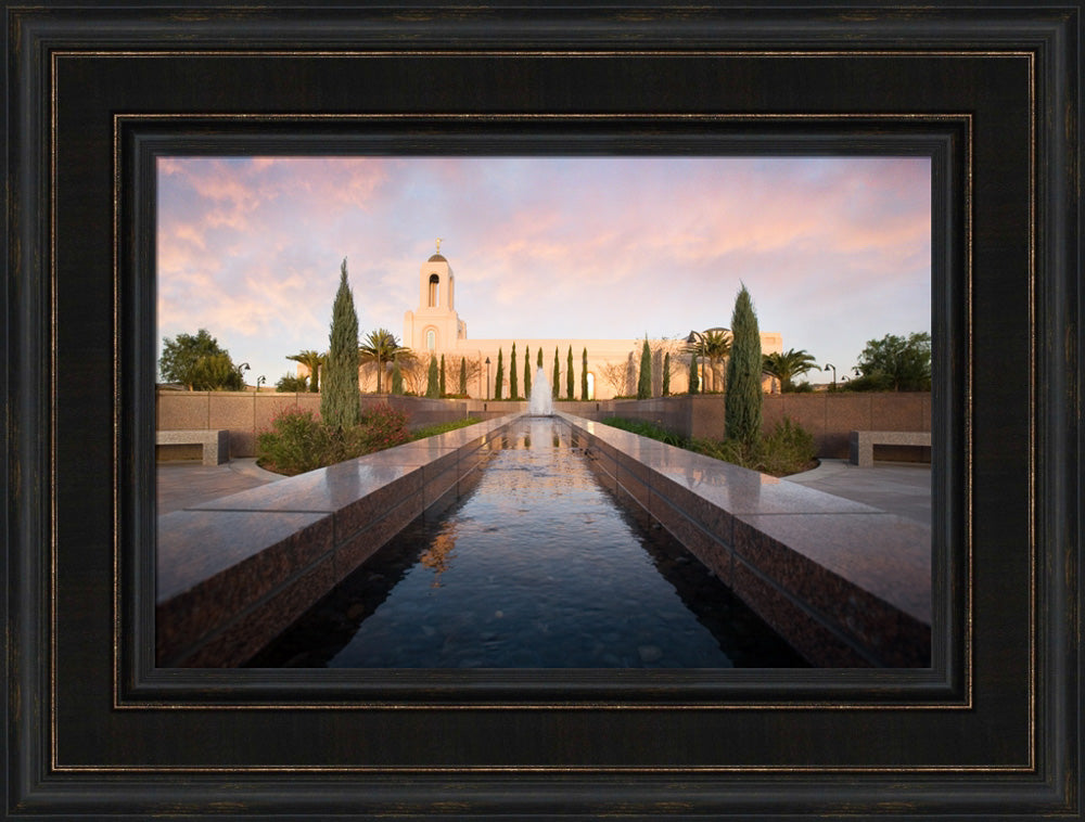 Newport Beach Temple - Reflections by Robert A Boyd