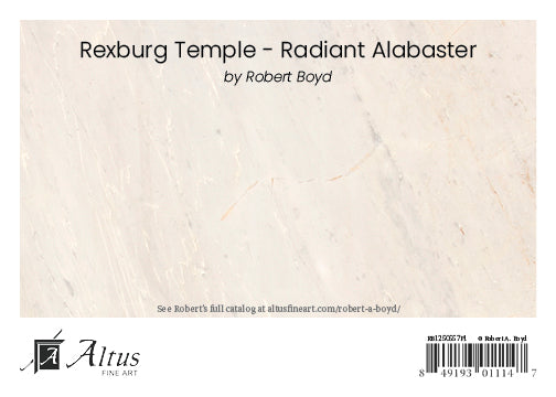 Rexburg Temple - Radiant Alabaster 5x7 print