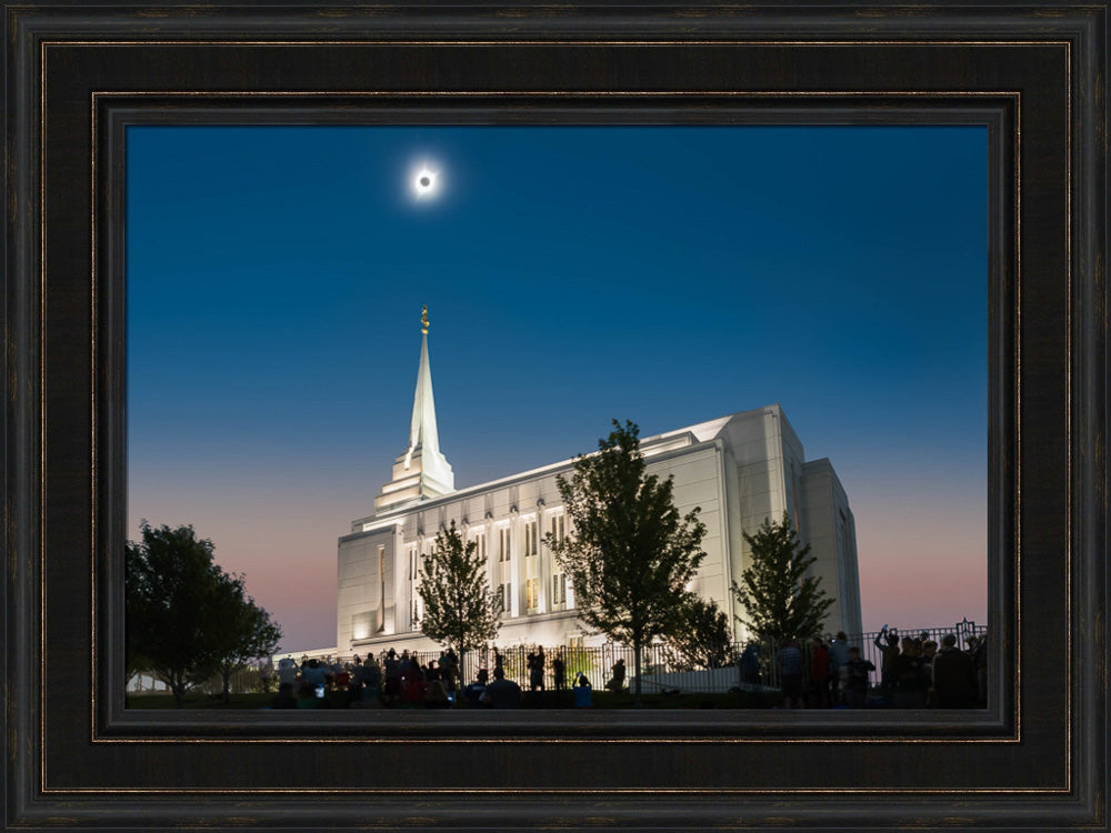 Rexburg Temple - Eclipse by Robert A Boyd