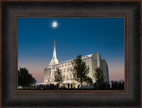 Rexburg Temple - Eclipse by Robert A Boyd