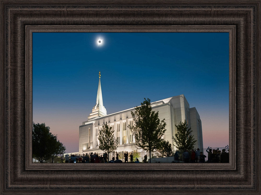 Rexburg Temple - Eclipse by Robert A Boyd