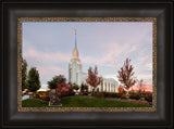 Twin Falls Temple - Sunset by Robert A Boyd