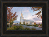 Twin Falls Temple - Evening by Robert A Boyd