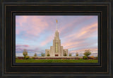 Twin Falls Temple - Evening Glow by Robert A Boyd