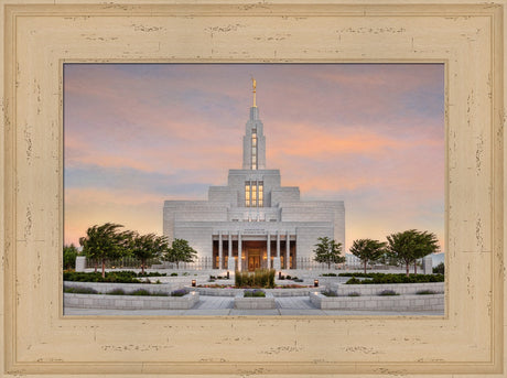 Draper Temple - Sunrise by Robert A Boyd