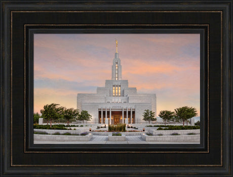 Draper Temple - Sunrise by Robert A Boyd