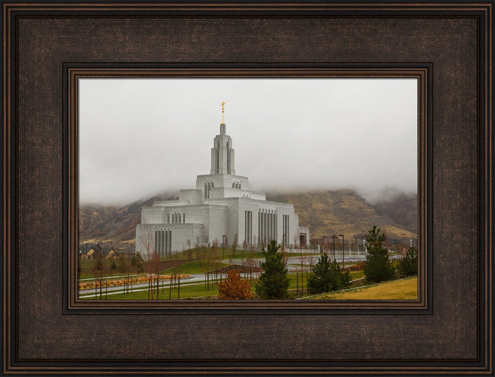 Draper Temple - In the Clouds by Robert A Boyd