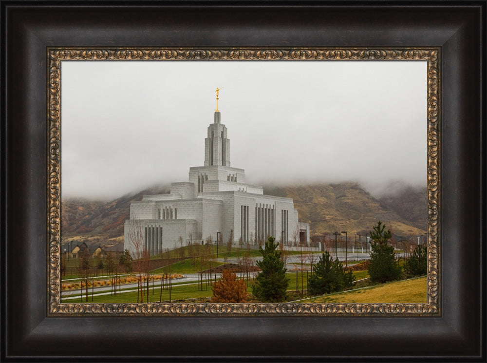 Draper Temple - In the Clouds by Robert A Boyd