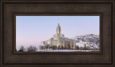 Draper Temple - Winter Sky by Robert A Boyd