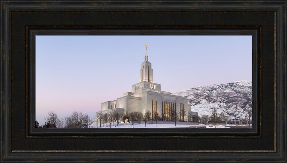 Draper Temple - Winter Sky by Robert A Boyd