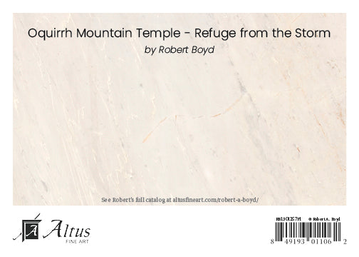 Oquirrh Mountain Temple - Refuge from the Storm 5x7 print