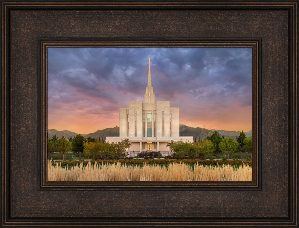 Oquirrh Mountain Temple - Refuge from the Storm by Robert A Boyd