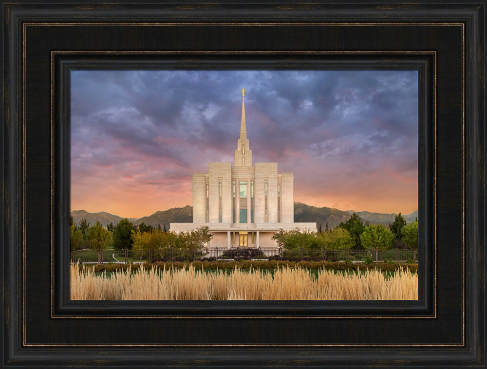 Oquirrh Mountain Temple - Refuge from the Storm by Robert A Boyd