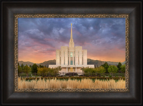 Oquirrh Mountain Temple - Refuge from the Storm by Robert A Boyd