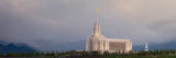 Oquirrh Mountain Temple - Summer Storm panoramic by Robert A Boyd