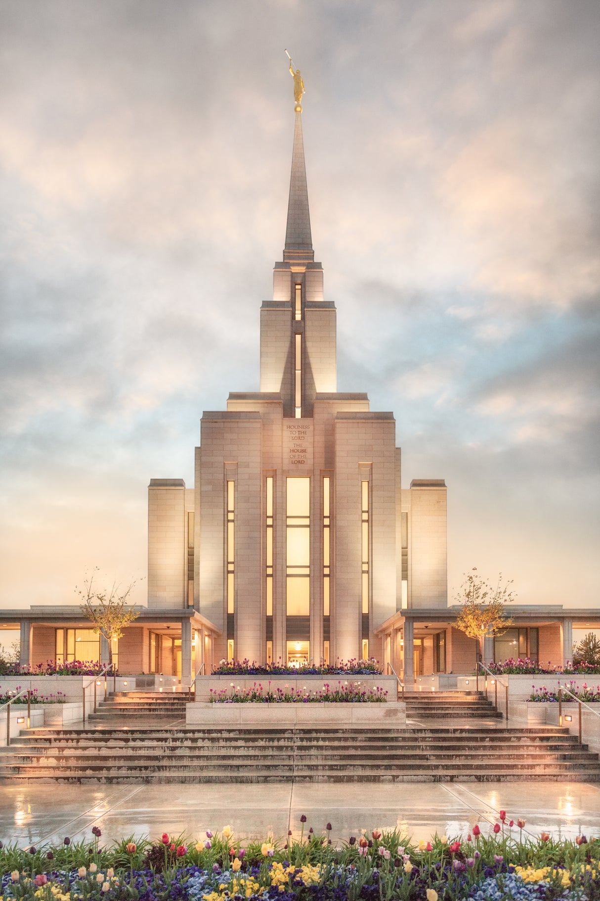 Oquirrh Mountain Temple - Chrome Series by Robert A Boyd