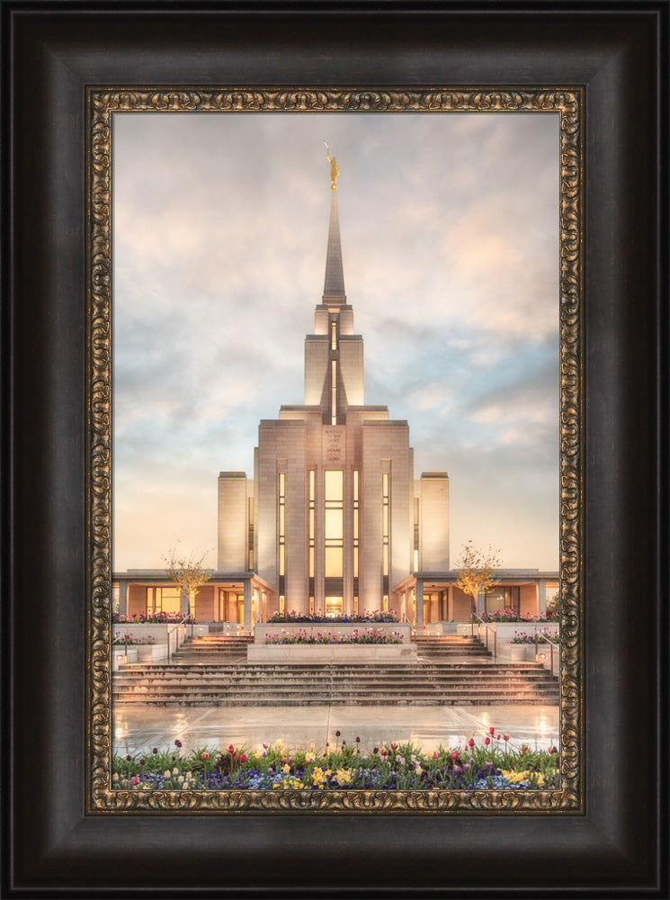 Oquirrh Mountain Temple - Chrome Series by Robert A Boyd