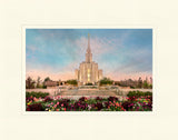 Oquirrh Mountain Temple - Spring Splendor by Robert A Boyd