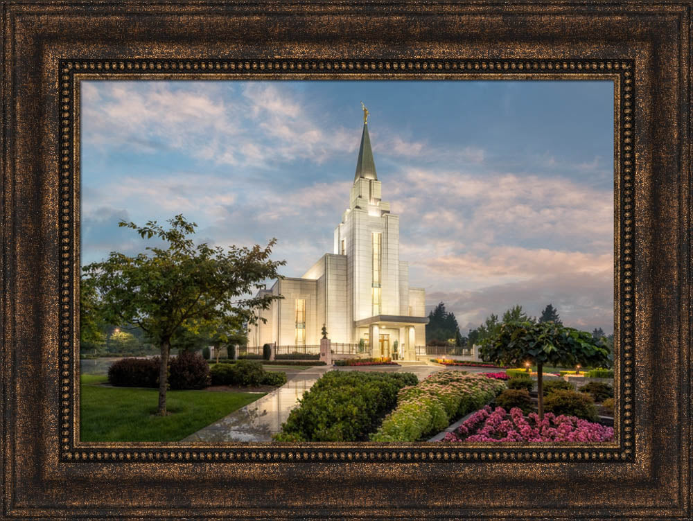 Vancouver BC Temple - Vancouver Covenant Path by Robert A Boyd