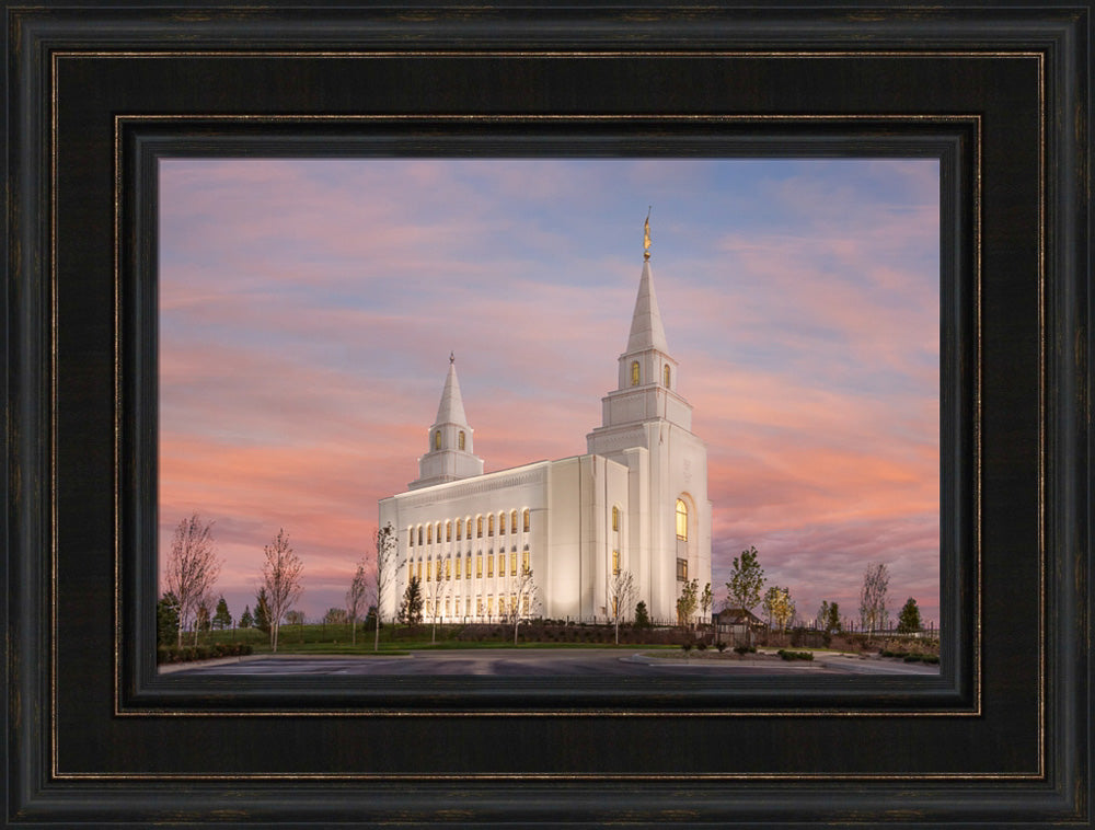 Kansas City Temple - Eventide by Robert A Boyd
