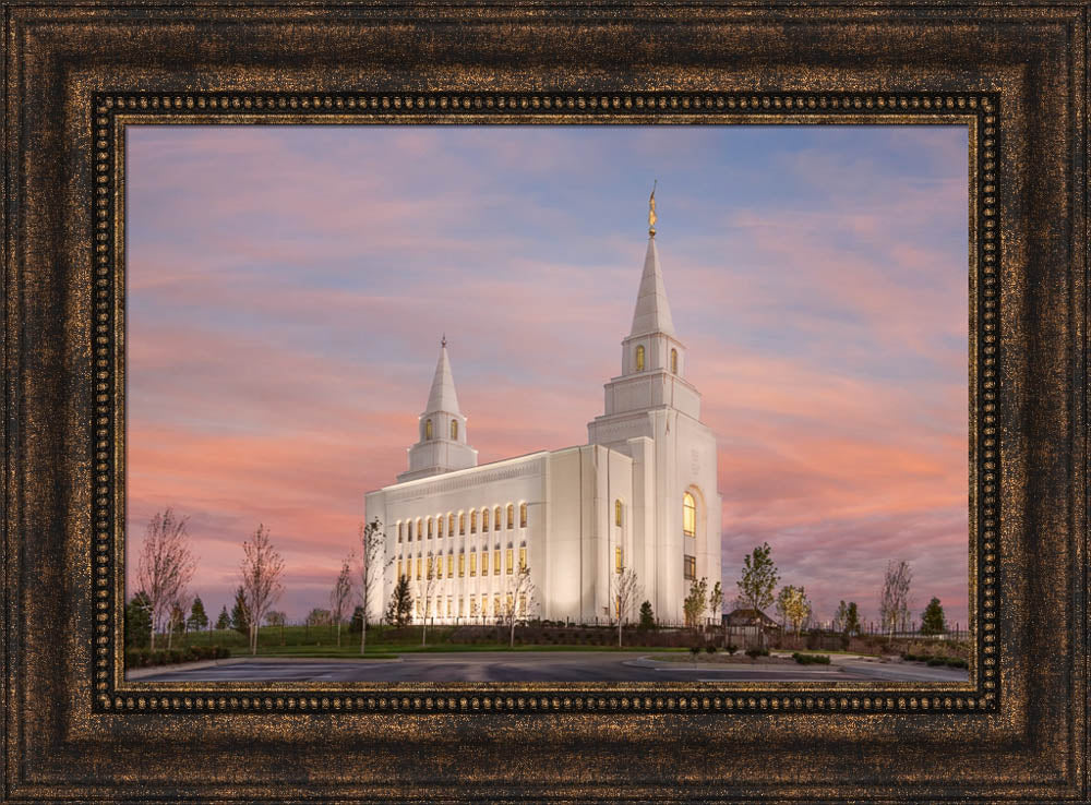 Kansas City Temple - Eventide by Robert A Boyd