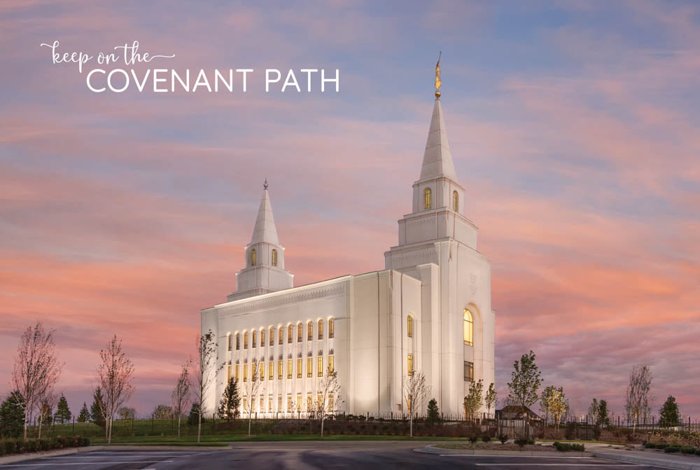 Kansas City Temple - Eventide 12x18 repositionable poster