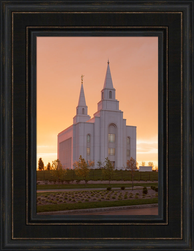Kansas City Temple - Sunrise by Robert A Boyd