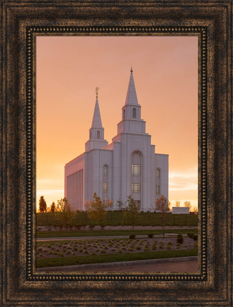 Kansas City Temple - Sunrise by Robert A Boyd