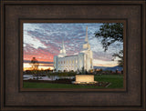 Brigham City Temple - Sunset by Robert A Boyd