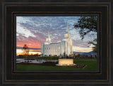 Brigham City Temple - Sunset by Robert A Boyd