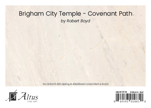 Brigham City Temple - Covenant Path 5x7 print