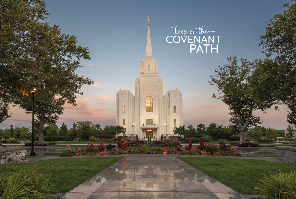 Brigham City Temple - Brigham City Covenant Path 12x18 repositionable poster
