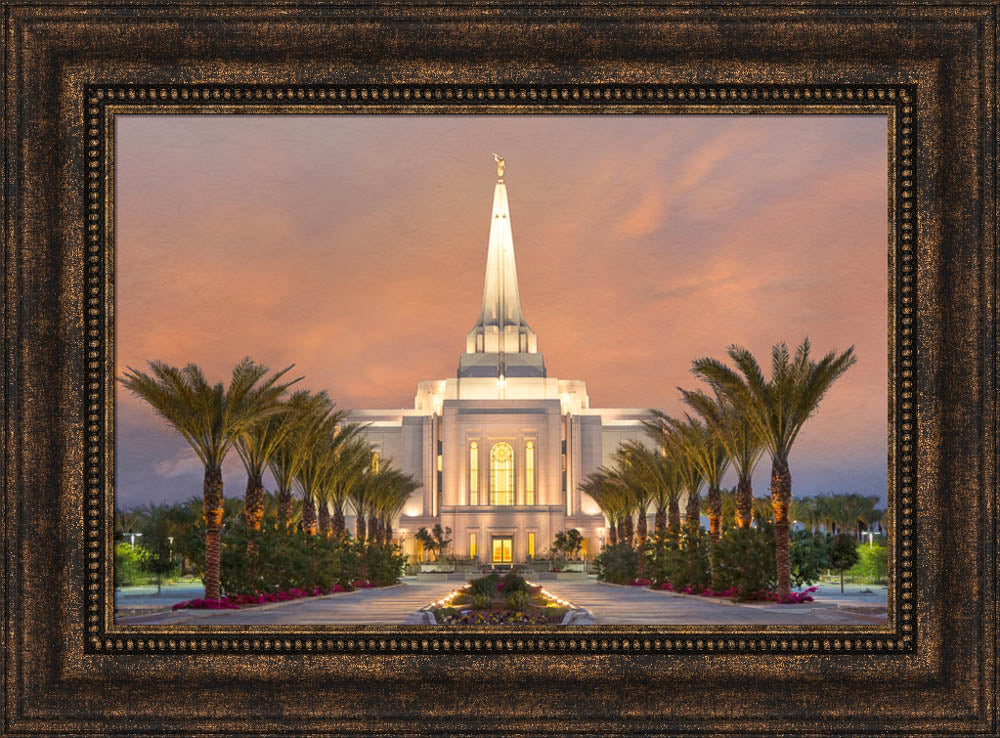 Gilbert Temple - Palm Trees by Robert A Boyd