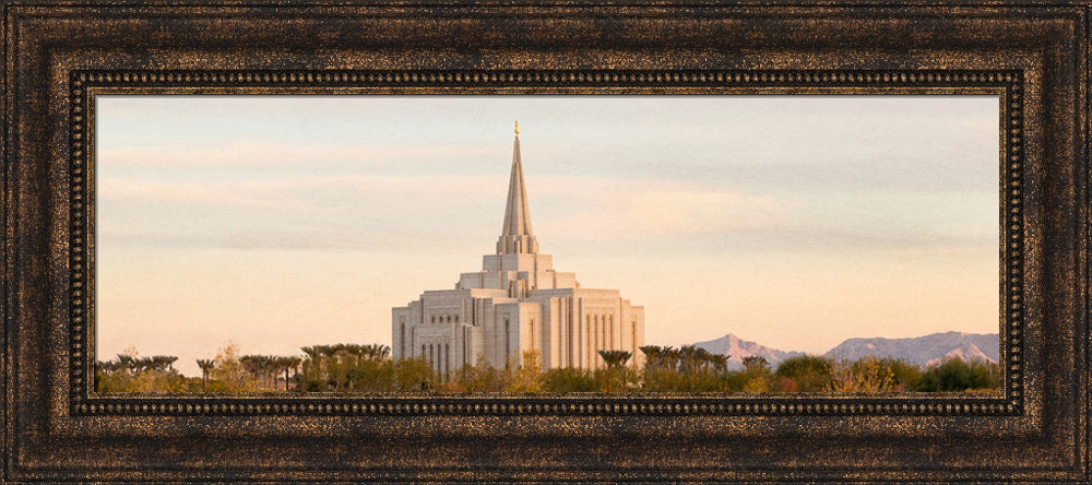 Gilbert Temple - Mountain Wide Panoramic by Robert A Boyd