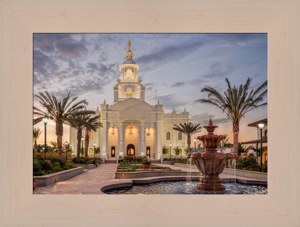 Tijuana Temple - Palm Trees by Robert A Boyd