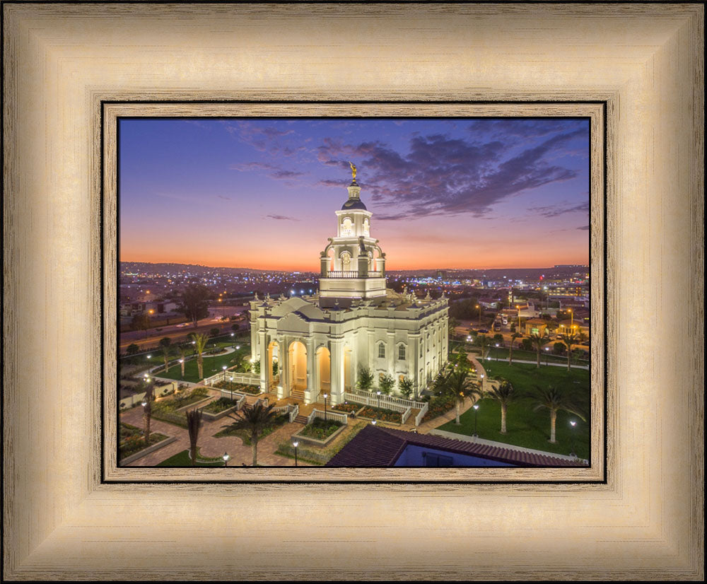 Tijuana Temple - Sunset by Robert A Boyd