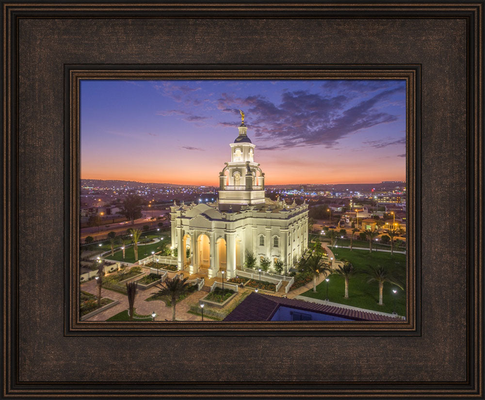 Tijuana Temple - Sunset by Robert A Boyd